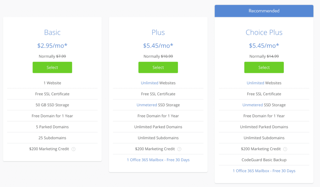 Bluehost Pricing 1024x598 2
