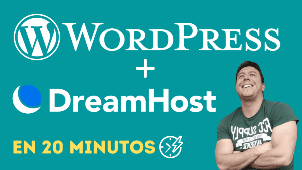 crea una pagina web wordpress con dreamhost