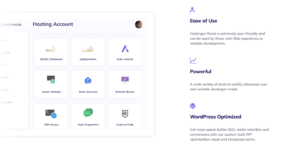 Un vistazo al Panel de Hostinger, la interfaz de usuario de la plataforma