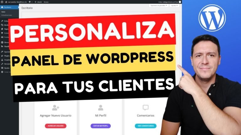 Como Personalizar el Panel de WordPress para Entregar a un