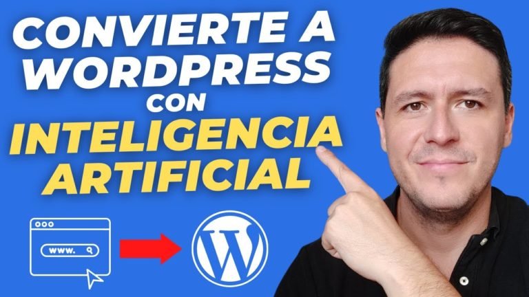 Convierte una Web a WordPress con Inteligencia Artificial 10Web IA