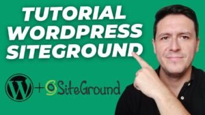 Crea tu Web WordPress en SITEGROUND | Tutorial Paso a Paso 2023 9 Crea tu Web WordPress en SITEGROUND Tutorial Paso a