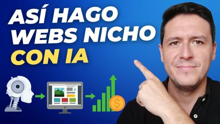 Como Uso IA para Crear Webs de Nicho Automaticamente